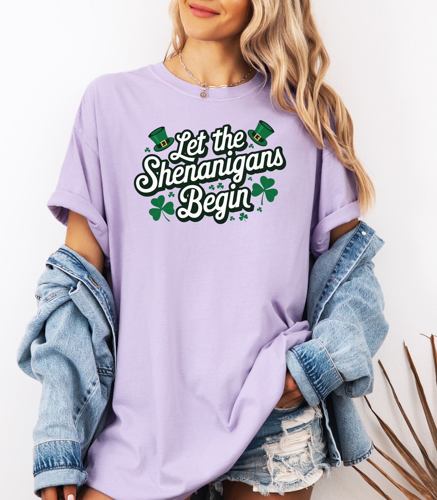 Let the Shenanigans Begin T-Shirt, St. Patricks Day Shamrock Tee