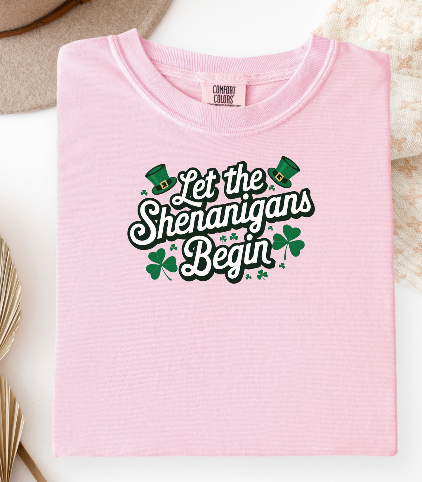 Let the Shenanigans Begin T-Shirt, St. Patricks Day Shamrock Tee