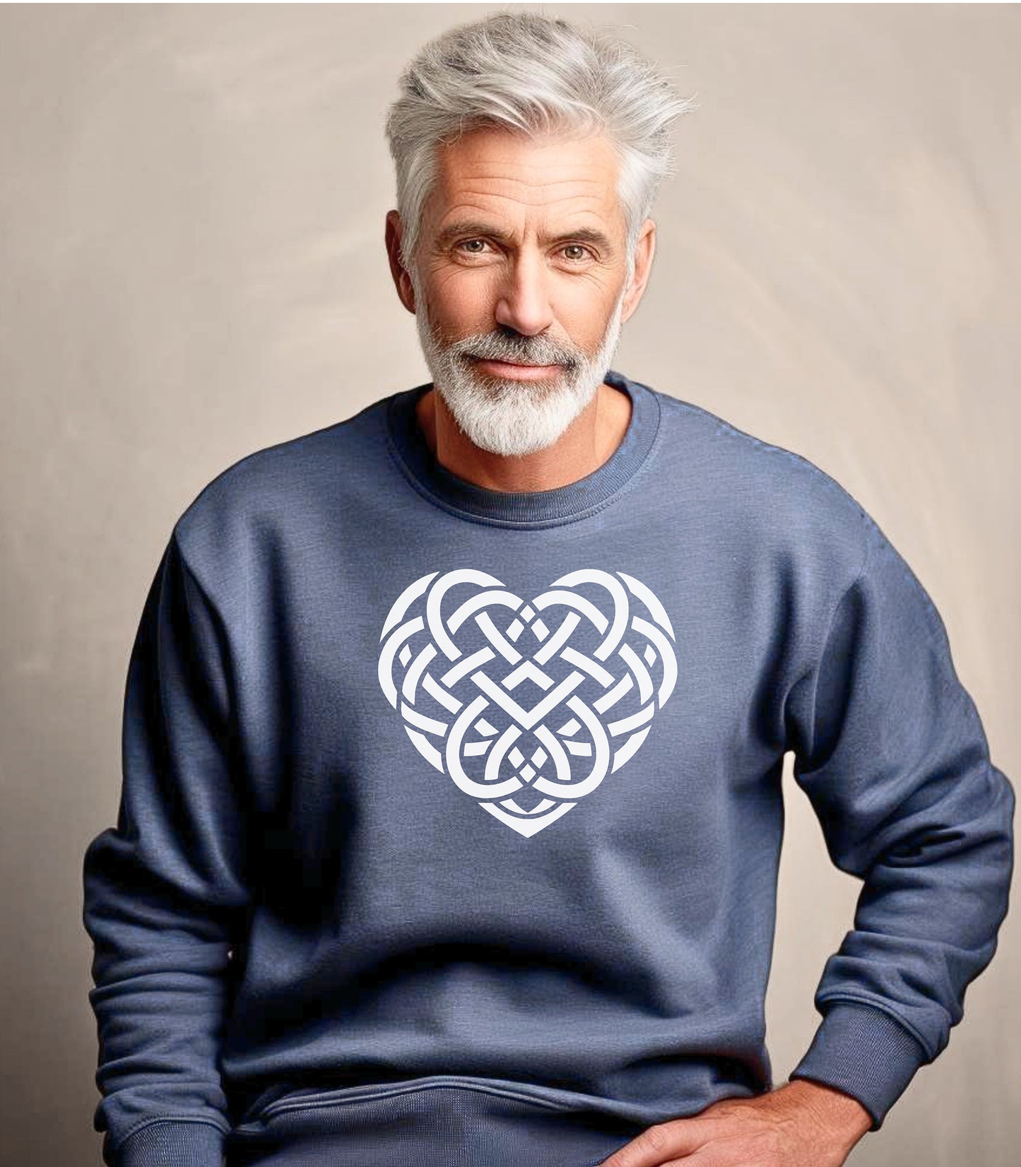 Celtic Knot Heart sweatshirt, Irish Knot Love Design