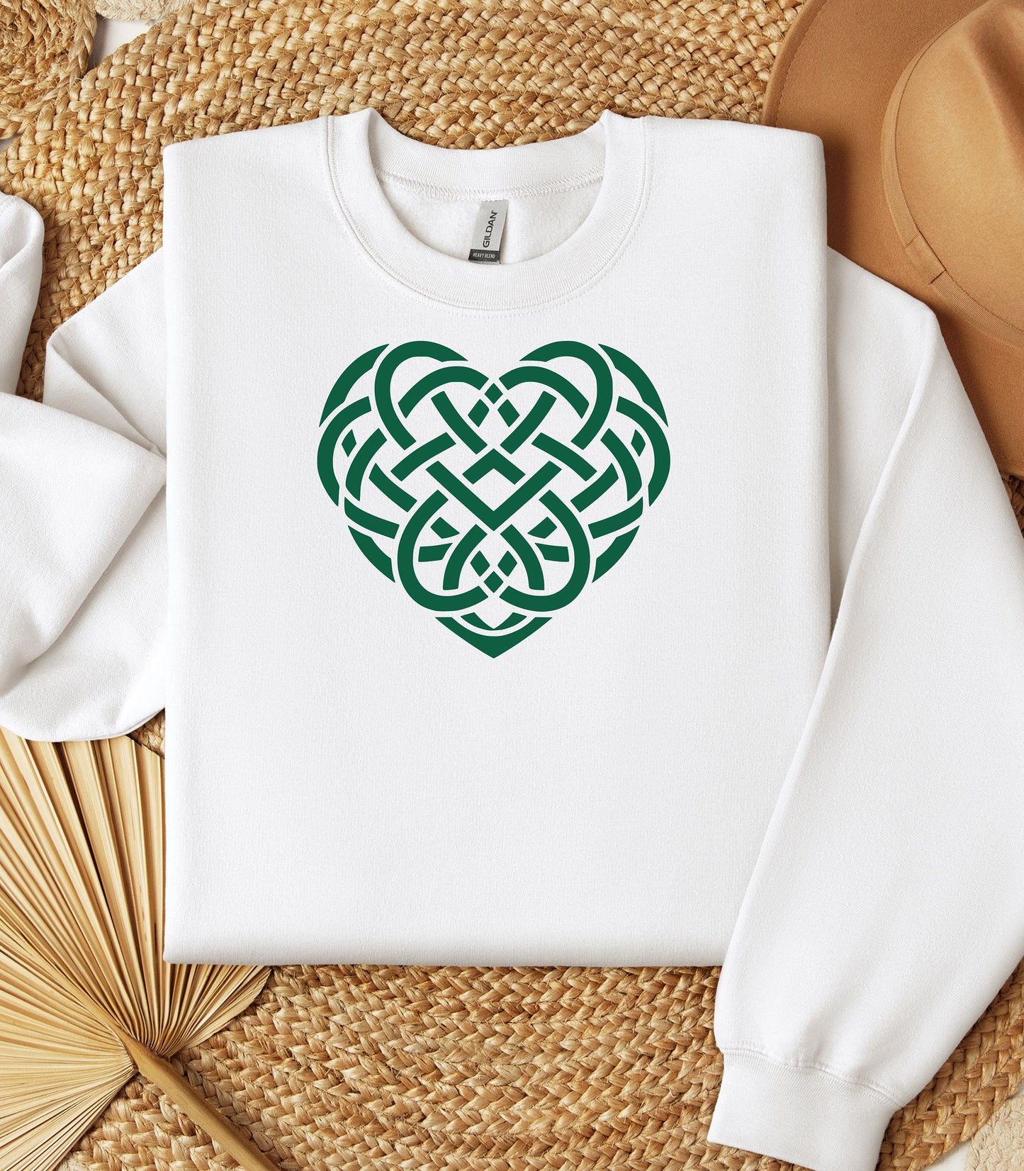 Celtic Knot Heart sweatshirt, Irish Knot Love Design