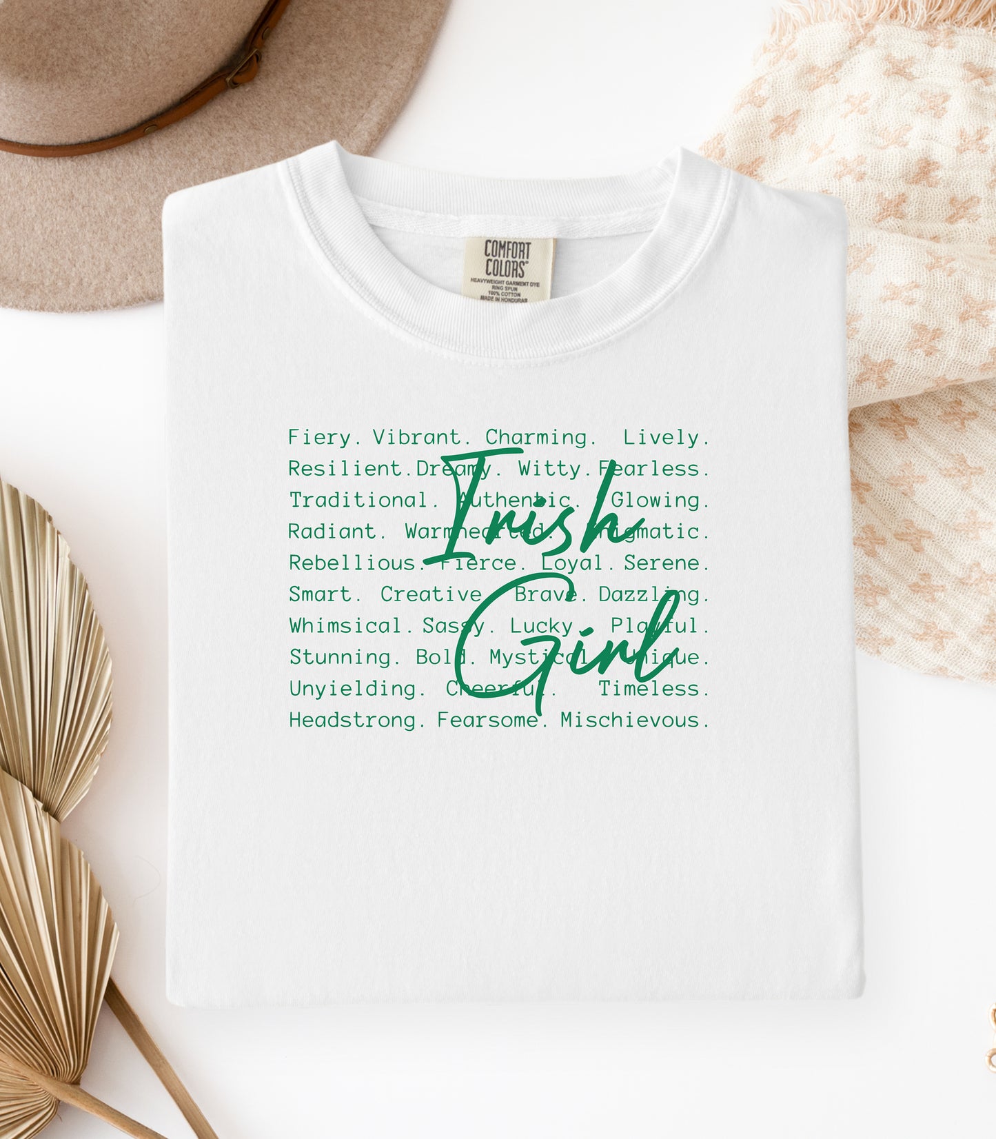 Irish Girl T-shirt | St. Patrick's Day green script design