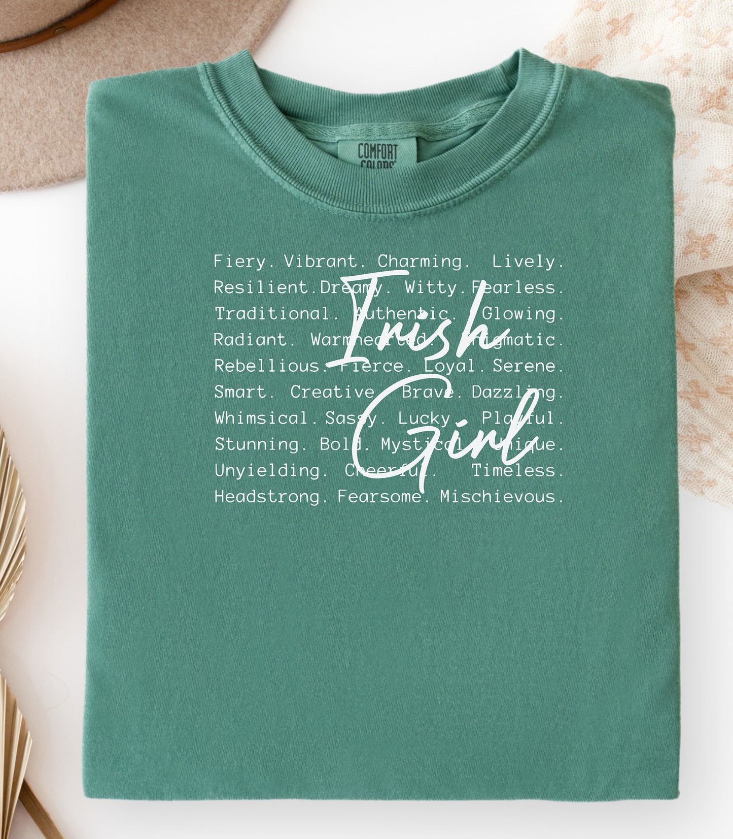 Irish Girl T-shirt | St. Patrick's Day green script design