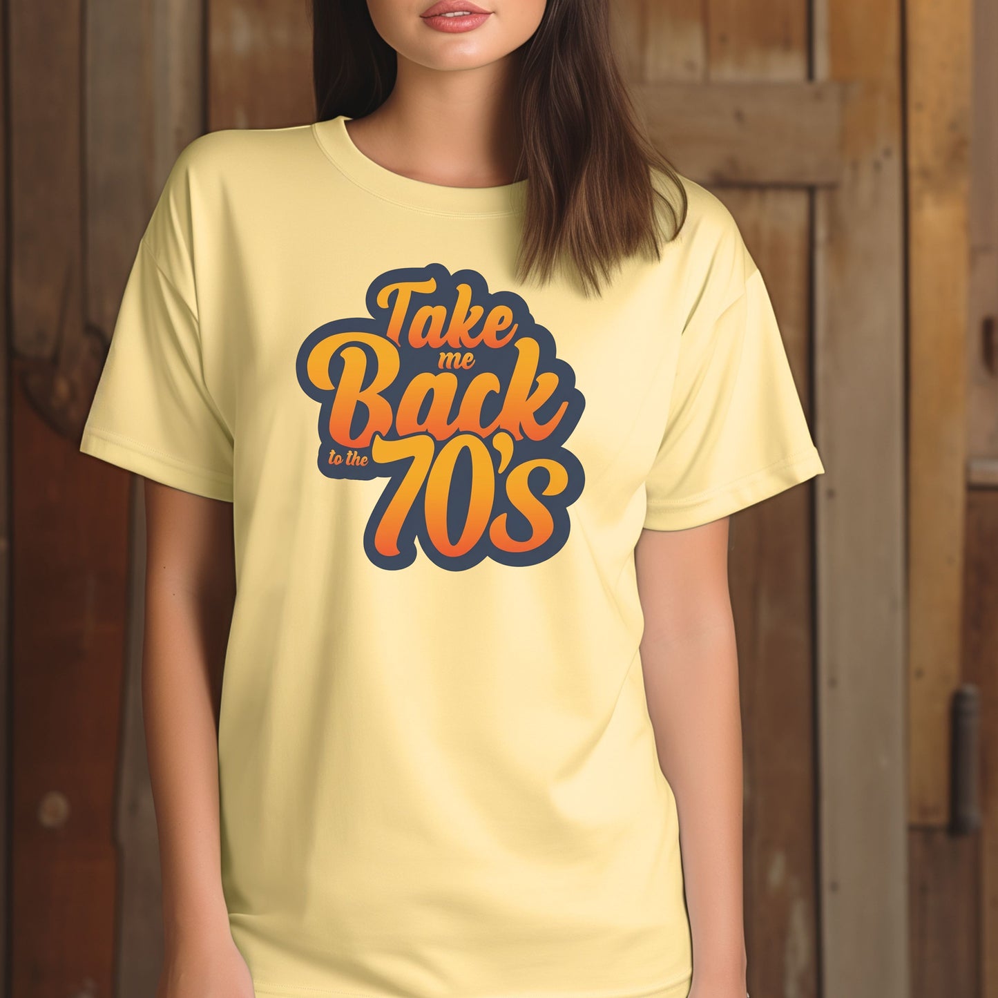 Take Me Back Tee, Retro 70s TShirt, Vintage Typography, Graphic Aesthetic Gift, Disco Style Nostalgia Design