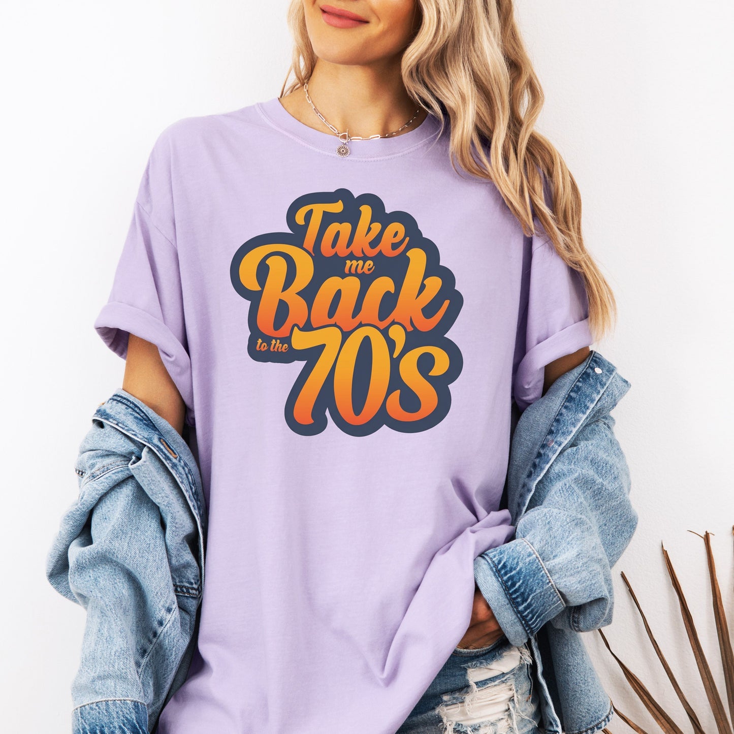 Take Me Back Tee, Retro 70s TShirt, Vintage Typography, Graphic Aesthetic Gift, Disco Style Nostalgia Design