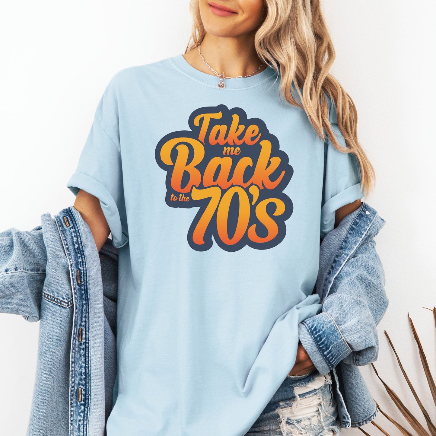 Take Me Back Tee, Retro 70s TShirt, Vintage Typography, Graphic Aesthetic Gift, Disco Style Nostalgia Design
