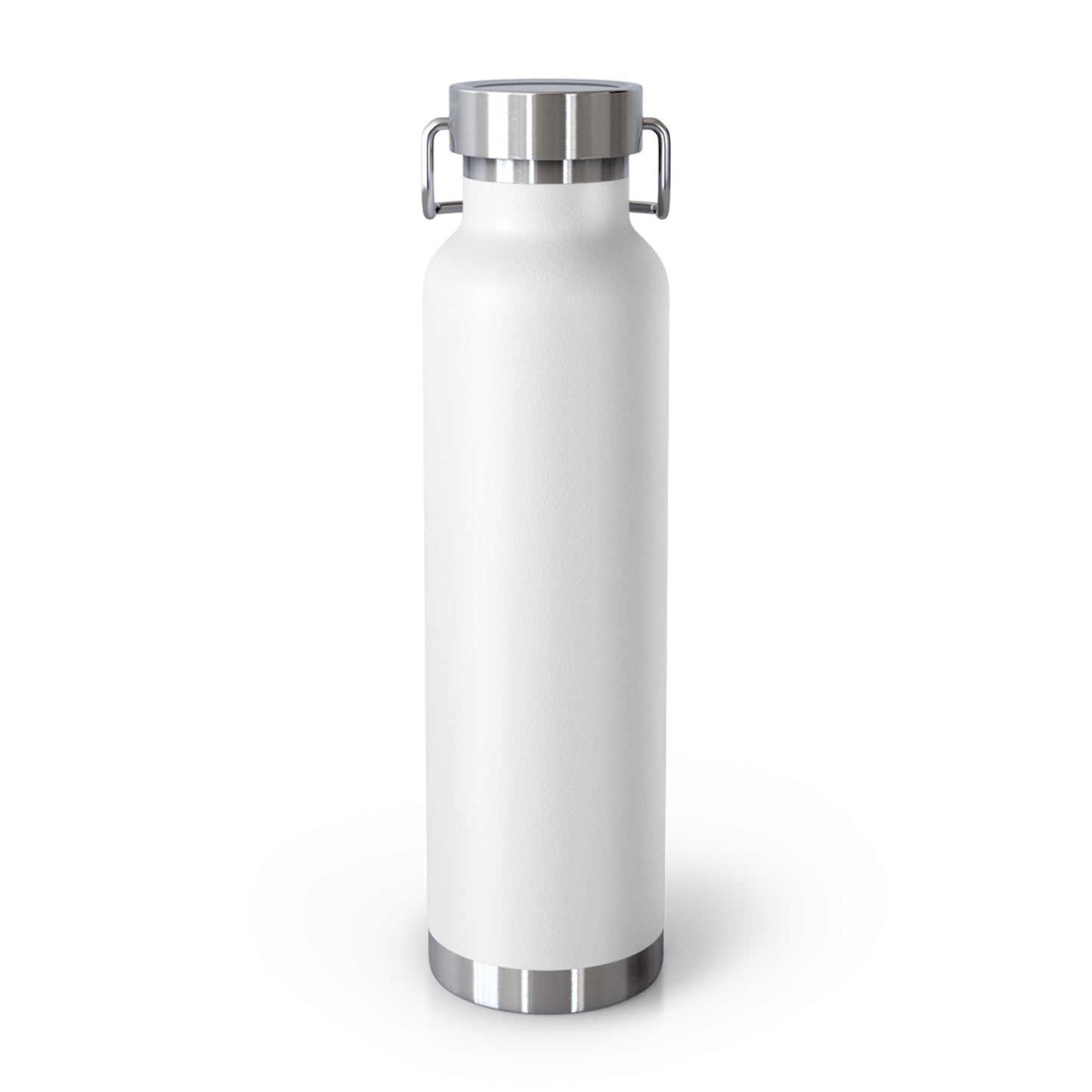 Stylish MoonShadow & MoonLight Insulated Water Bottle – 22 oz Copper Vacuum Flask - White back view