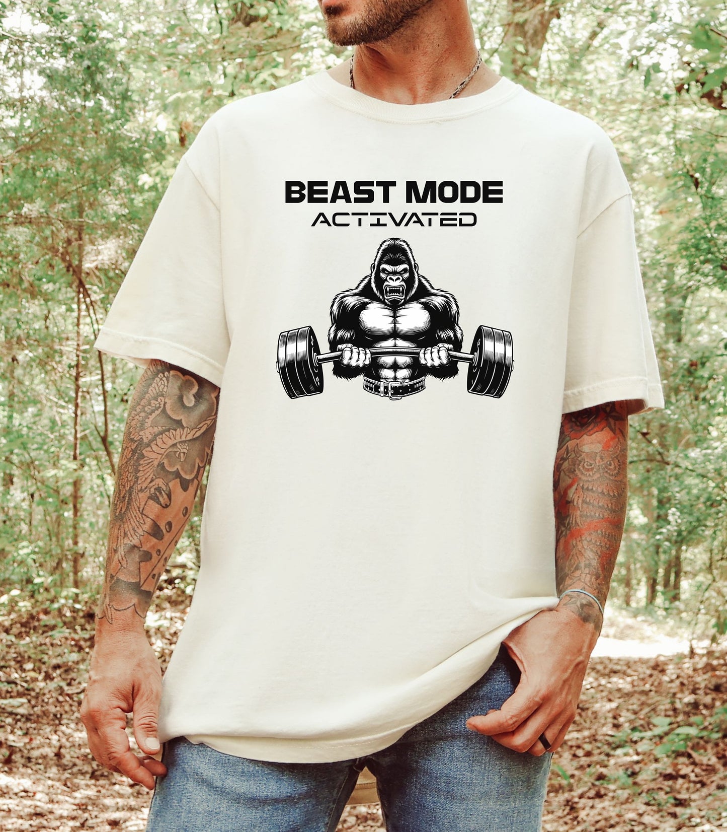 Beast Mode Activated Shirt, Workout Shirt, Weightlifting Tee, Hardcore Gym Tee, Gift for Gym Lovers