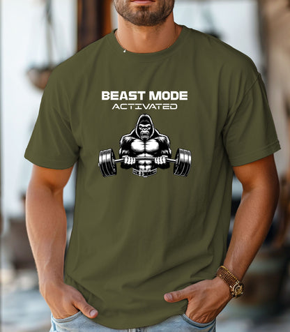 Beast Mode Activated Shirt, Workout Shirt, Weightlifting Tee, Hardcore Gym Tee, Gift for Gym Lovers