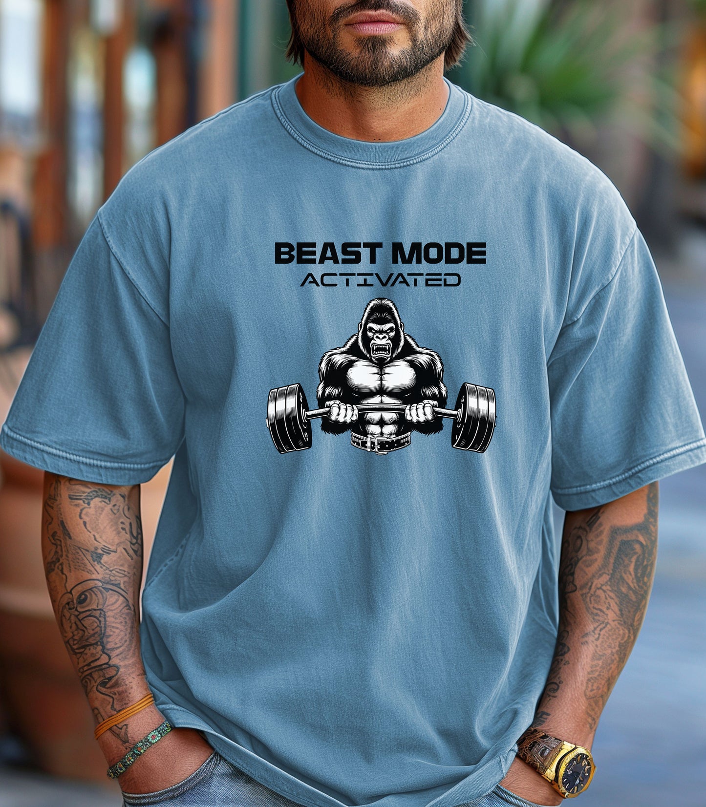 Beast Mode Activated Shirt, Workout Shirt, Weightlifting Tee, Hardcore Gym Tee, Gift for Gym Lovers