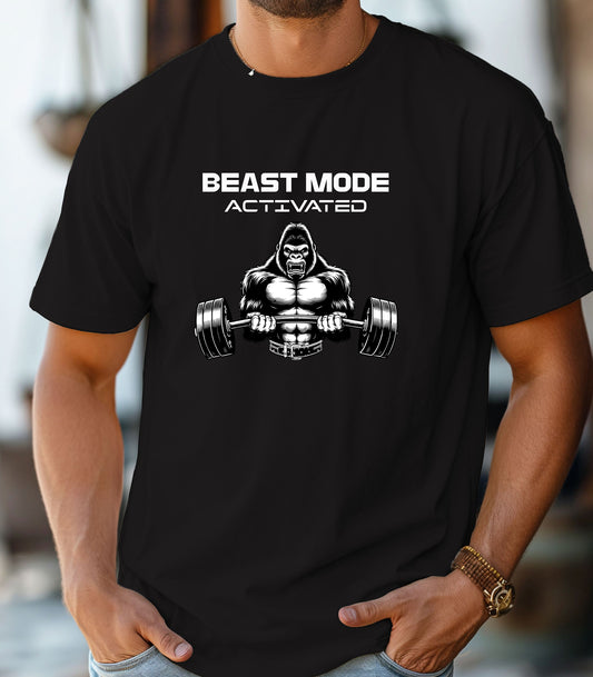 Beast Mode Activated Shirt, Workout Shirt, Weightlifting Tee, Hardcore Gym Tee, Gift for Gym Lovers