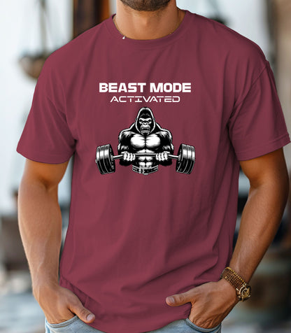 Beast Mode Activated Shirt, Workout Shirt, Weightlifting Tee, Hardcore Gym Tee, Gift for Gym Lovers