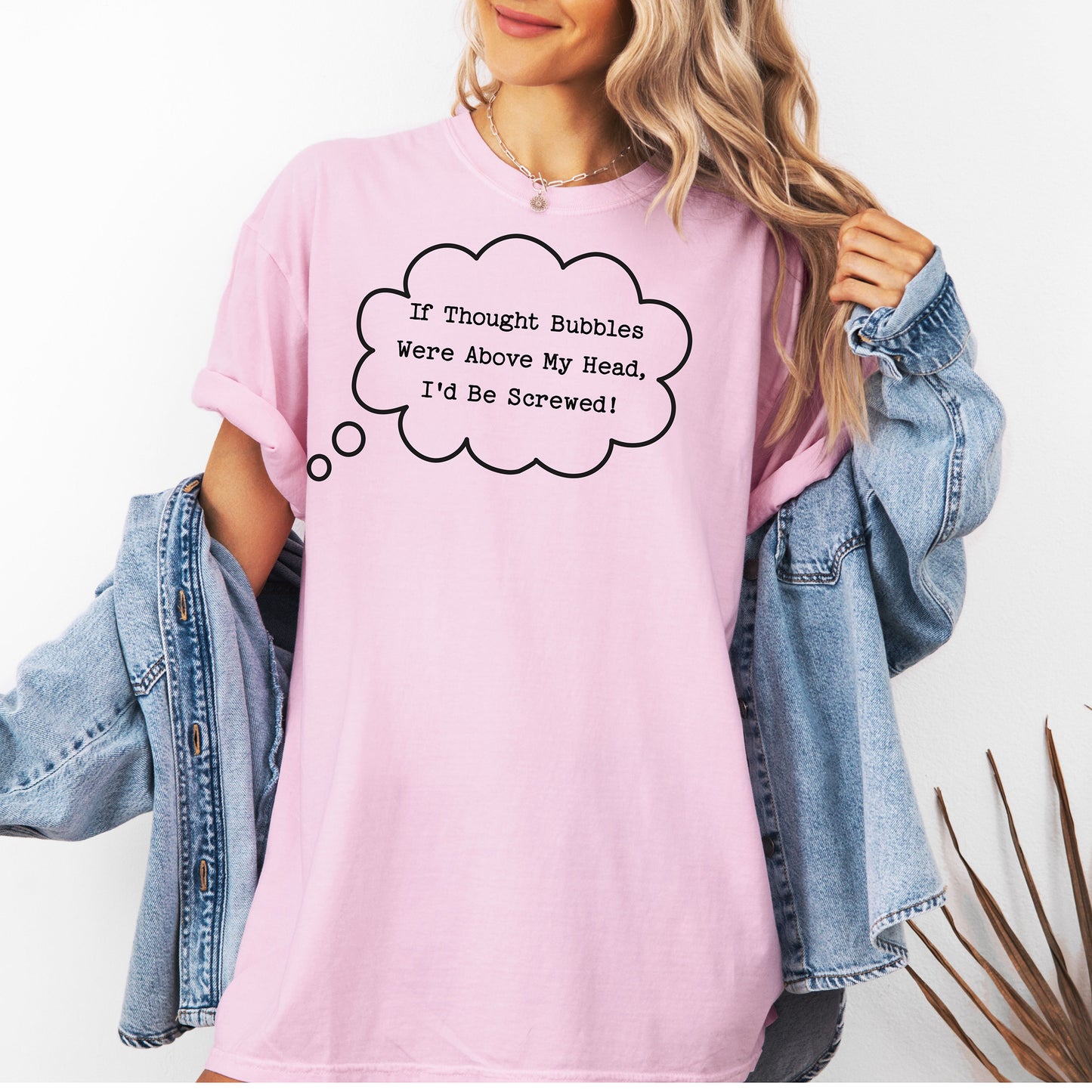 Thought Bubbles Above My Head T-Shirt, Funny Inner Thoughts Tee