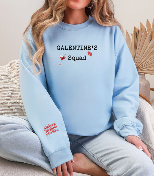 Galentine’s Squad Sweatshirt, Valentine’s Day Crewneck