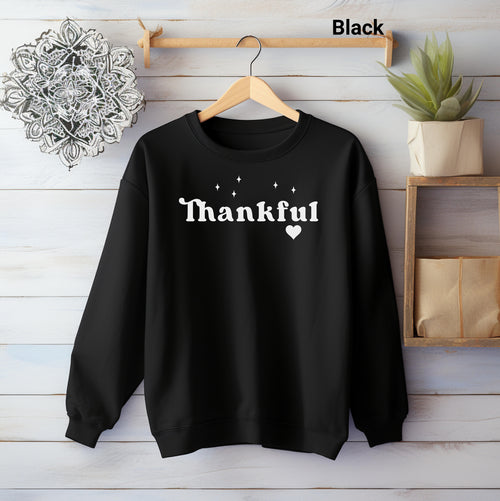 Thankful Sweatshirt, Thankful Shirt, Womens Thanksgiving Sweatshirt, Cute Thanksgiving Shirt, Fall Clothing, Thankful Family Shirts, Thanksgiving Shirt