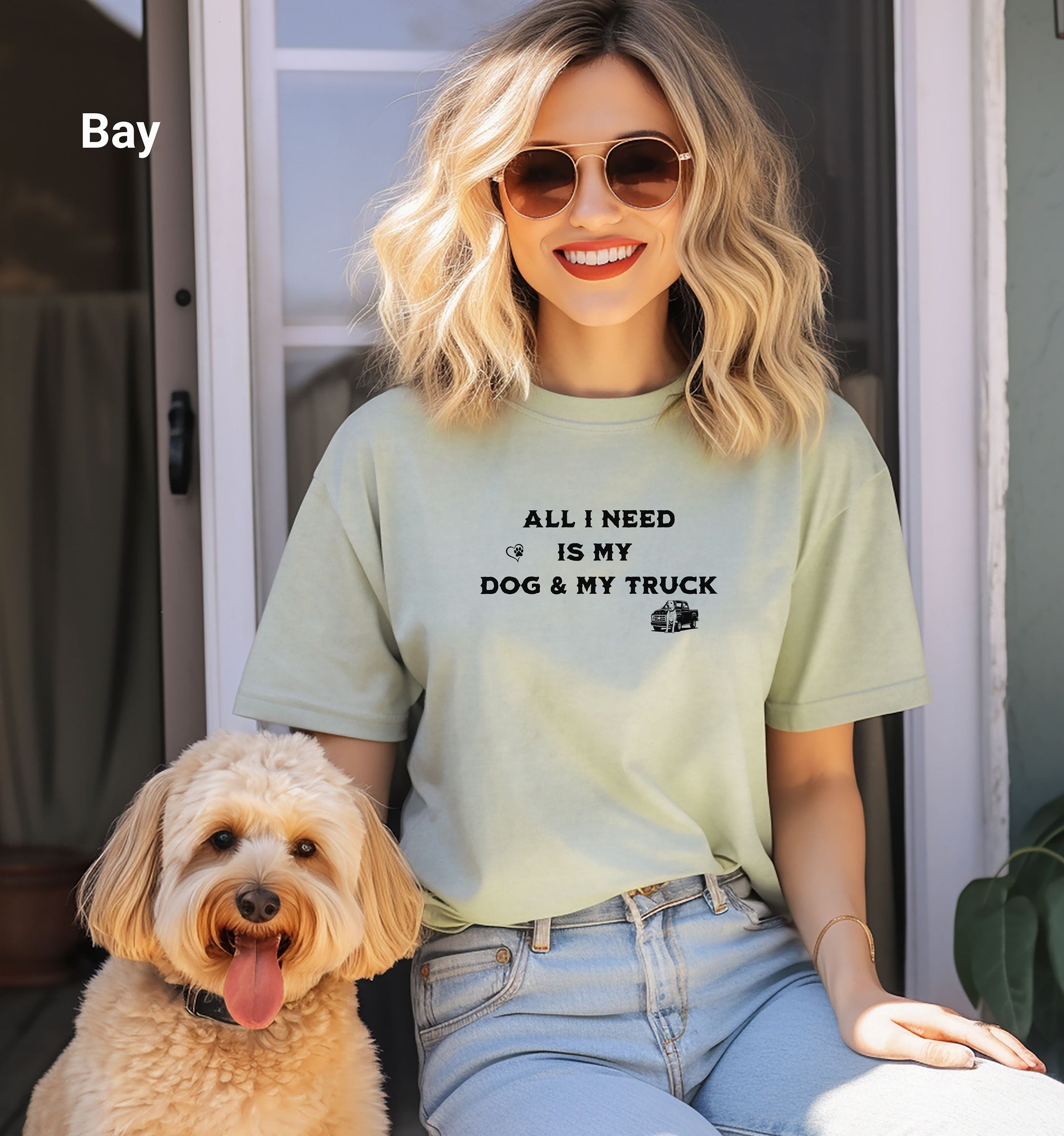 All I Need Is My Dog & My Truck Tee – Country Life Pet Lover Shirt
