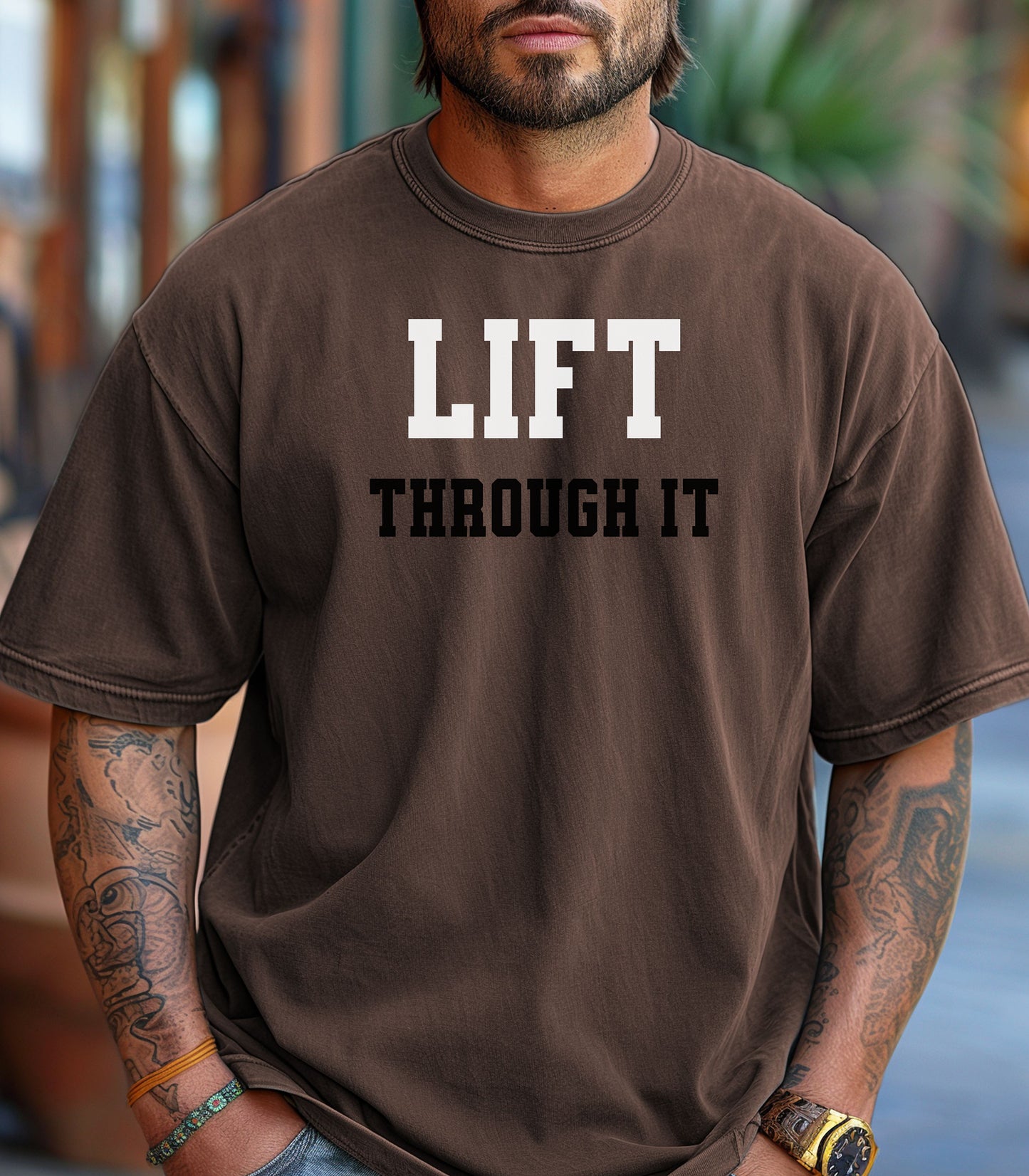 Lift Through It Shirt, Motivational Gym Tee, Fitness Tee, Mental Toughness Gym Tee