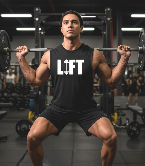 LIFT Muscle T-Shirt, Bold Gym Motivation Tee