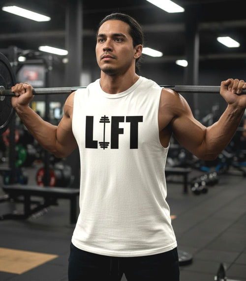 LIFT Muscle T-Shirt, Bold Gym Motivation Tee
