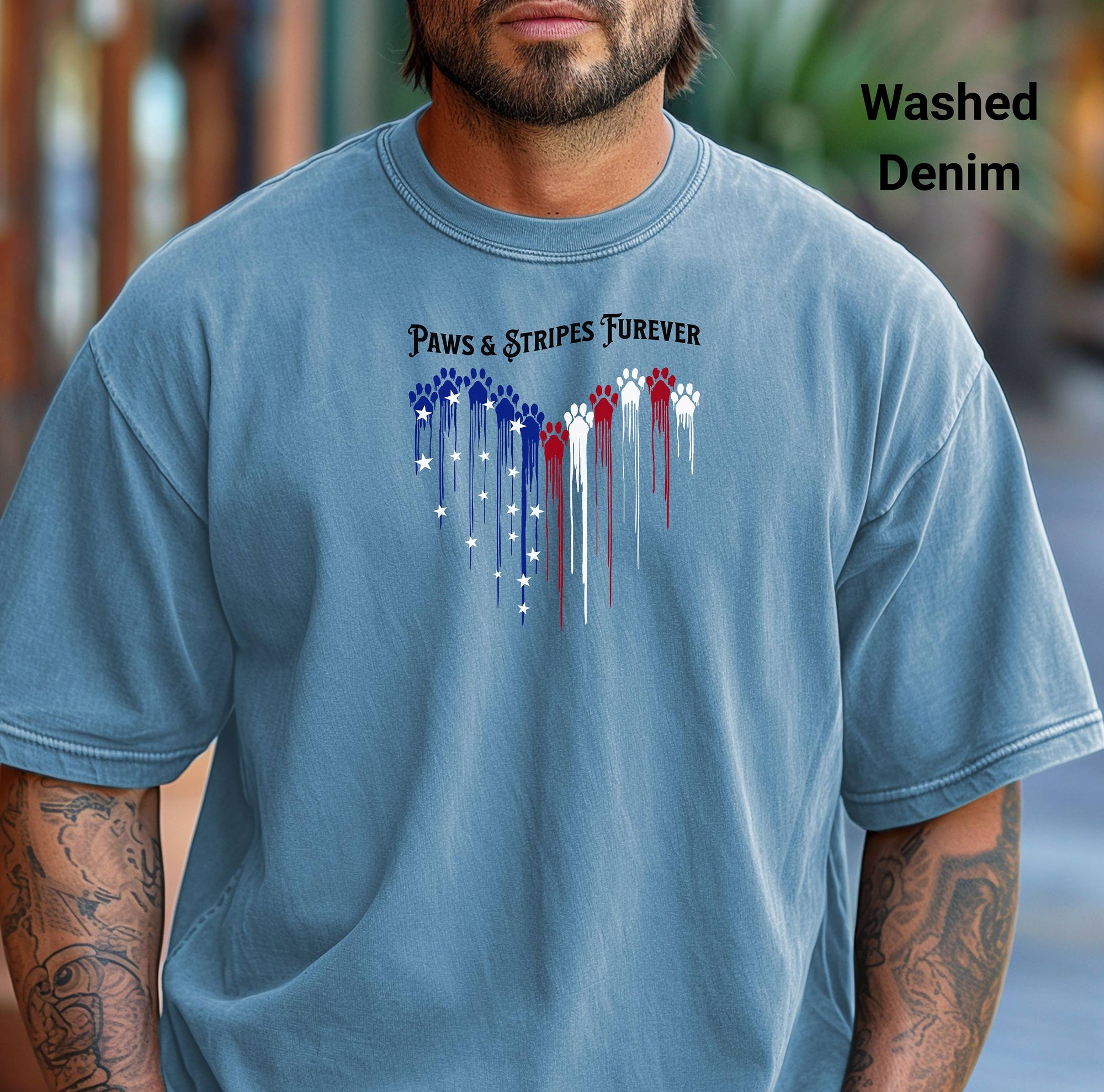 Patriotic Heart T-Shirt, Perfect for July 4th Celebrations, Casual Wear, Gifts, and Festivals, Unisex Design, Comfort Colors Tee