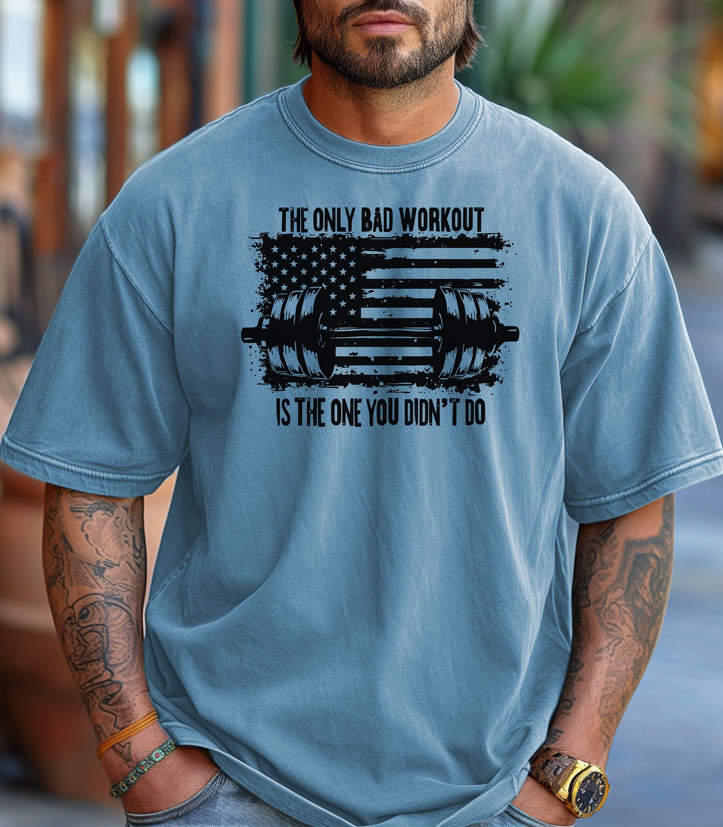 The Only Bad Workout Is The One You Didn’t Do T-Shirt, Fitness Motivation Tee