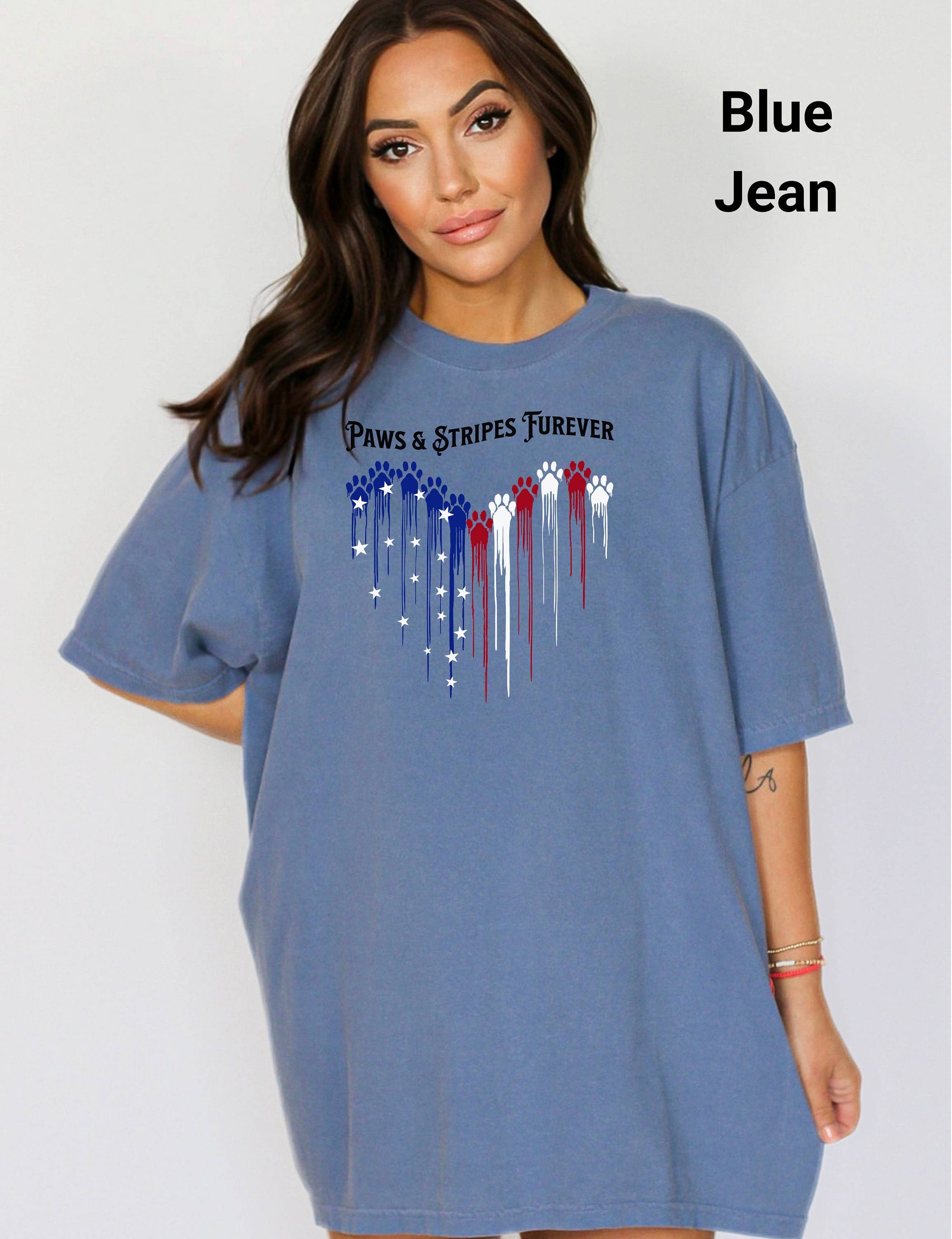 Patriotic Heart T-Shirt, Perfect for July 4th Celebrations, Casual Wear, Gifts, and Festivals, Unisex Design, Comfort Colors Tee