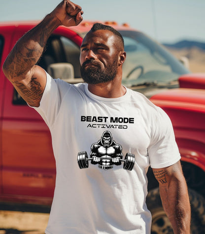 Beast Mode Activated Shirt, Workout Shirt, Weightlifting Tee, Hardcore Gym Tee, Gift for Gym Lovers