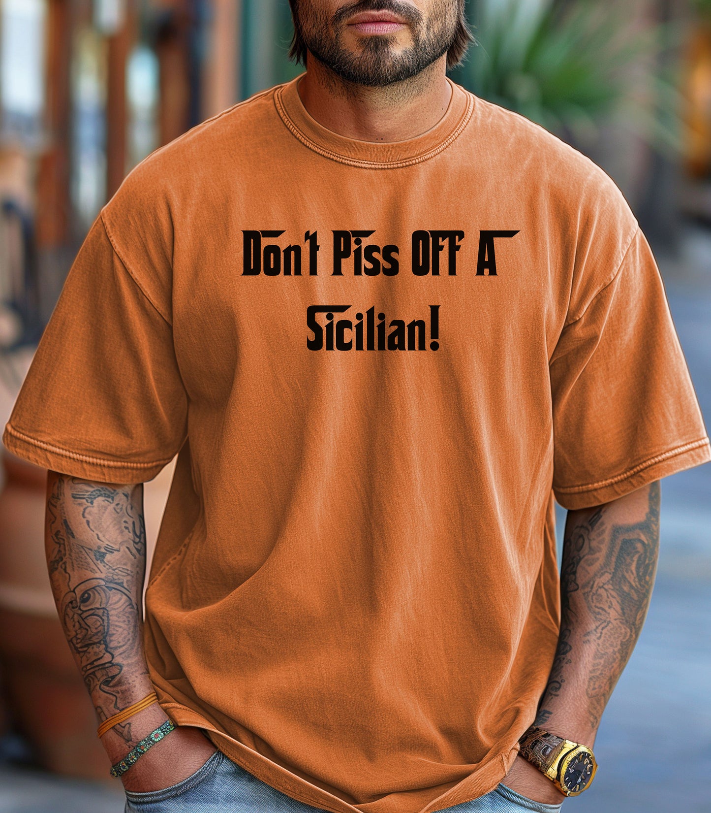 Sicilian Pride T-Shirt, Gift for Sicilians, Bold Statement T-Shirt, Heritage Pride Shirt