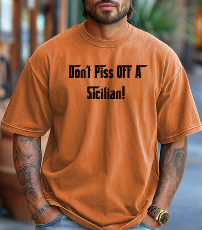 Sicilian Pride T-Shirt, Gift for Sicilians, Bold Statement T-Shirt, Heritage Pride Shirt