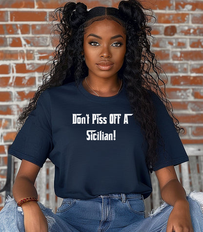 Sicilian Pride T-Shirt, Gift for Sicilians, Bold Statement T-Shirt, Heritage Pride Shirt