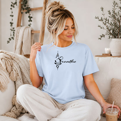 Breathe Sanskrit Symbol T-Shirt, Mindful Living Tee, Yoga Shirt