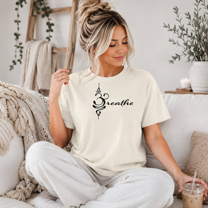 Breathe Sanskrit Symbol T-Shirt, Mindful Living Tee, Yoga Shirt