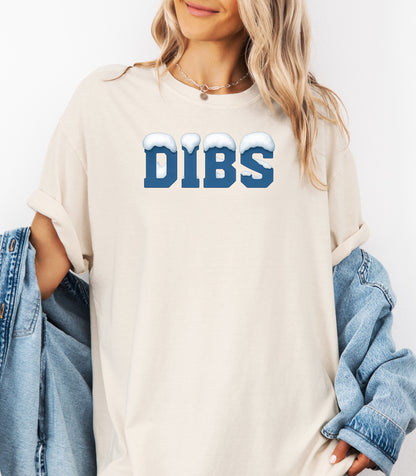 DIBS Christmas T-Shirt, Snowy Winter Claim Design