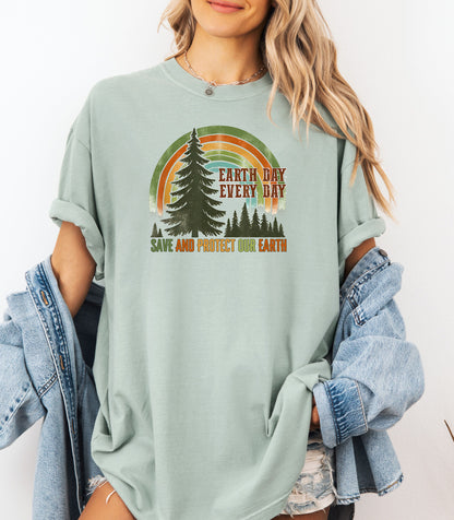 Earth Day Every Day, Save and Protect Our Earth Nature T-Shirt