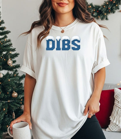 DIBS Christmas T-Shirt, Snowy Winter Claim Design