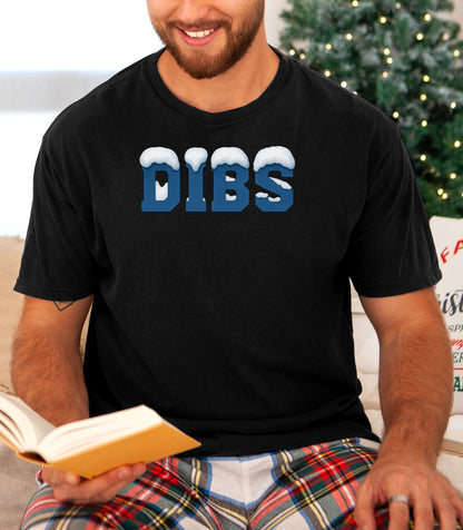 DIBS Christmas T-Shirt, Snowy Winter Claim Design