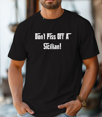 Sicilian Pride T-Shirt, Gift for Sicilians, Bold Statement T-Shirt, Heritage Pride Shirt