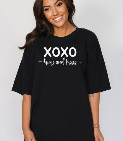 XOXO Hugs and Kisses Valentine T-Shirt, Valentine's Day Love Tee