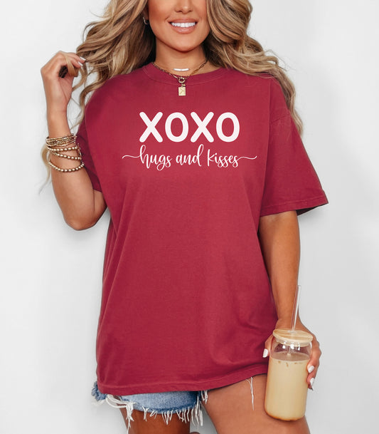 XOXO Hugs and Kisses Valentine T-Shirt, Valentine's Day Love Tee