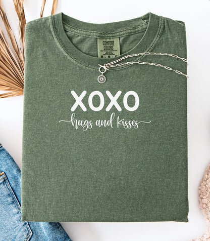 XOXO Hugs and Kisses Valentine T-Shirt, Valentine's Day Love Tee