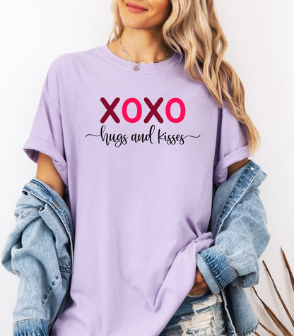 XOXO Hugs and Kisses Valentine T-Shirt, Valentine's Day Love Tee
