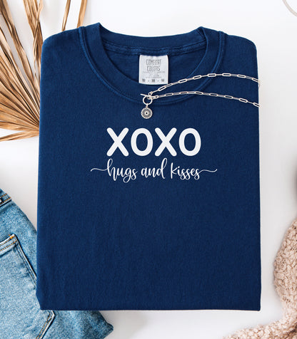 XOXO Hugs and Kisses Valentine T-Shirt, Valentine's Day Love Tee