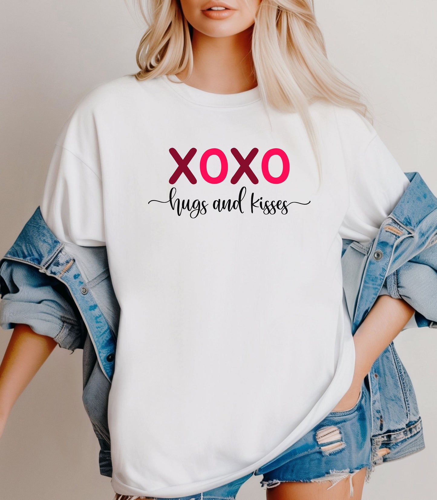 XOXO Hugs and Kisses Valentine T-Shirt, Valentine's Day Love Tee
