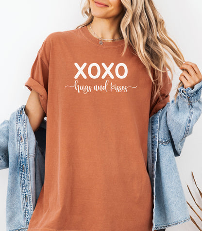 XOXO Hugs and Kisses Valentine T-Shirt, Valentine's Day Love Tee