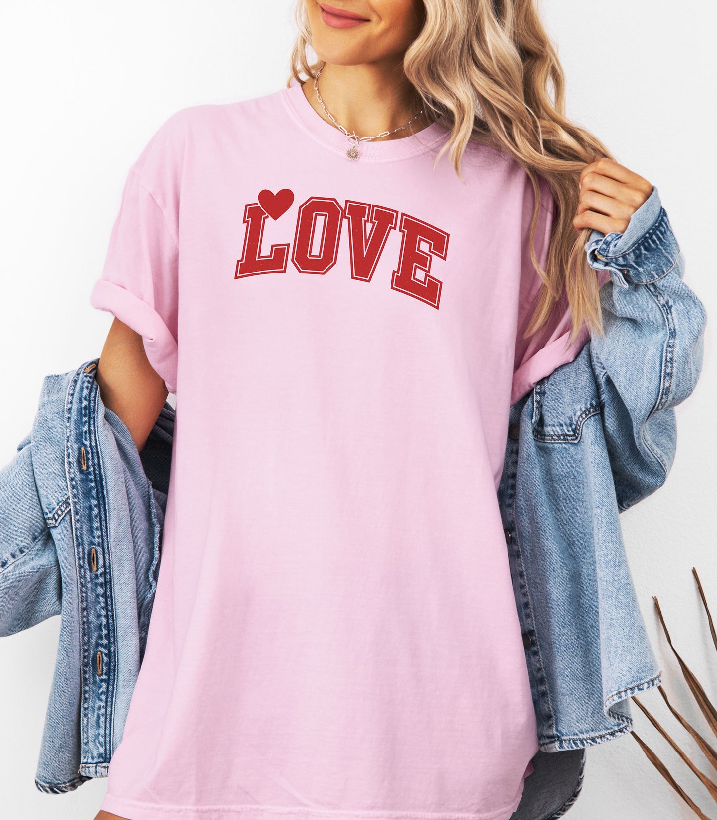 Varsity LOVE Valentine T-Shirt, Classic Collegiate Love Design