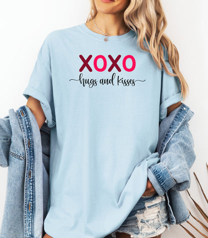 XOXO Hugs and Kisses Valentine T-Shirt, Valentine's Day Love Tee