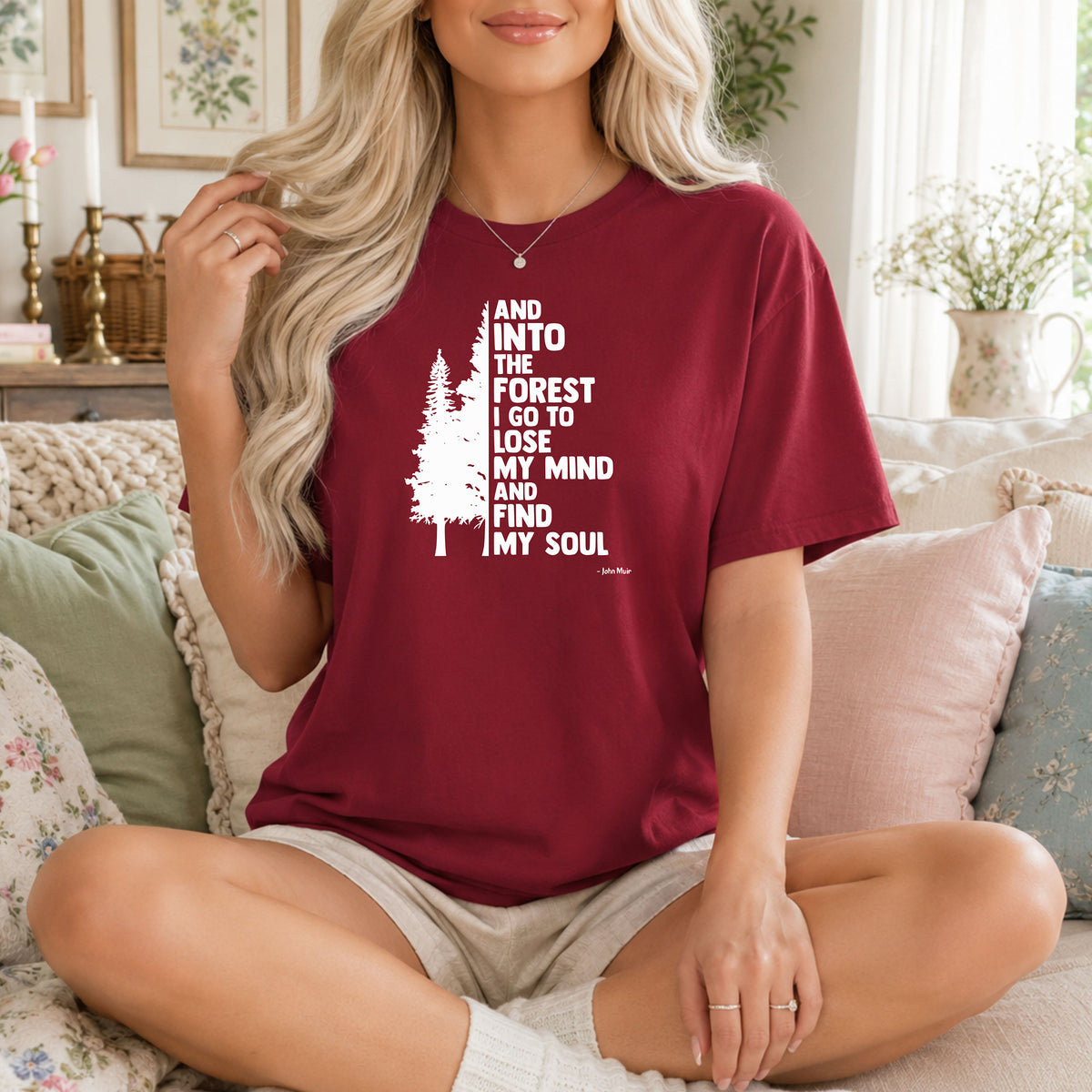 Into the Forest I Go T-Shirt, Nature & Free Spirit Graphic Tee