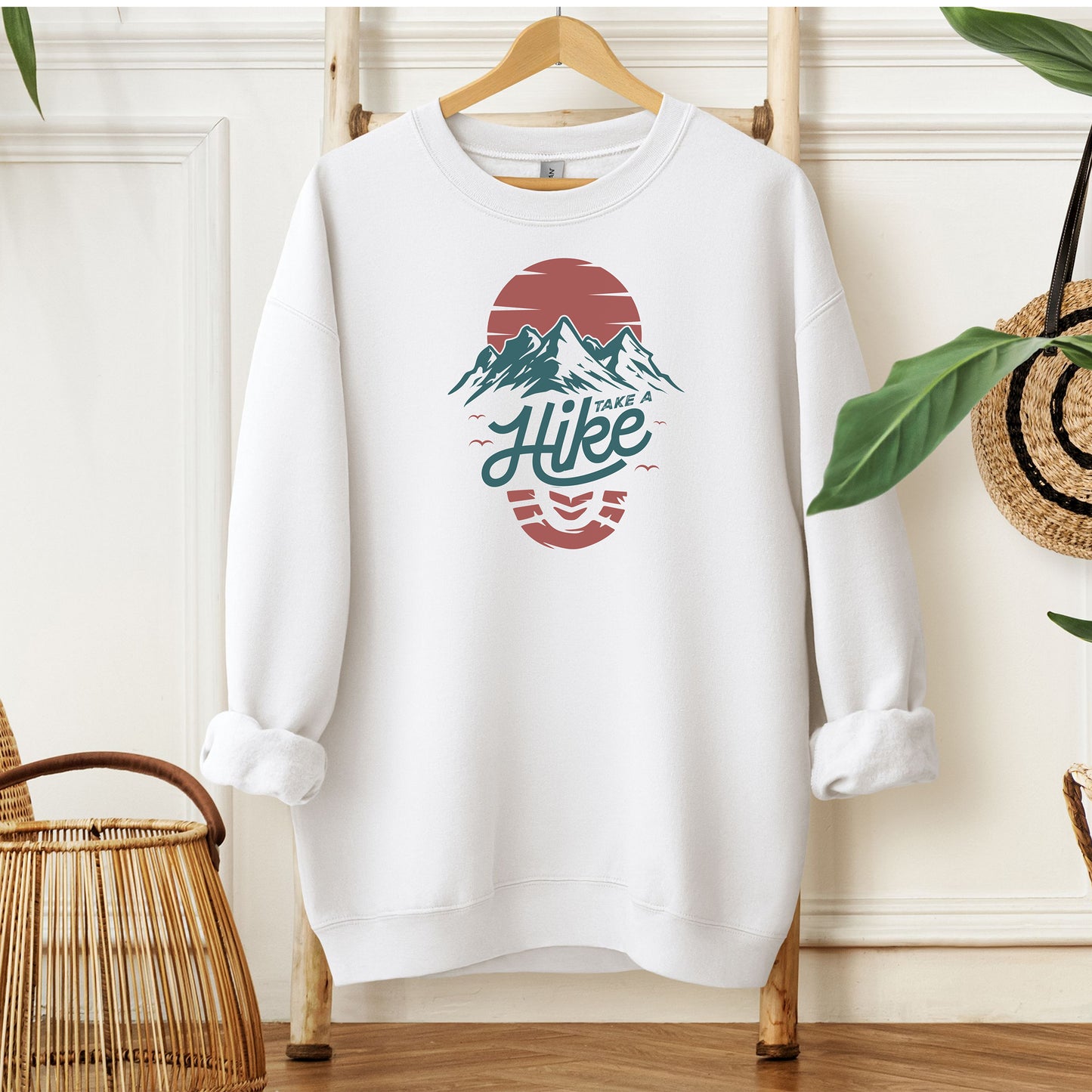 Take A Hike Sweatshirt, Hiker Gift, Outdoor Apparel, Hiking Lovers, Cozy Layering Top