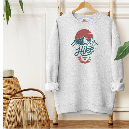 Take A Hike Sweatshirt, Hiker Gift, Outdoor Apparel, Hiking Lovers, Cozy Layering Top
