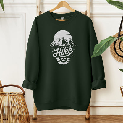 Take A Hike Sweatshirt, Hiker Gift, Outdoor Apparel, Hiking Lovers, Cozy Layering Top
