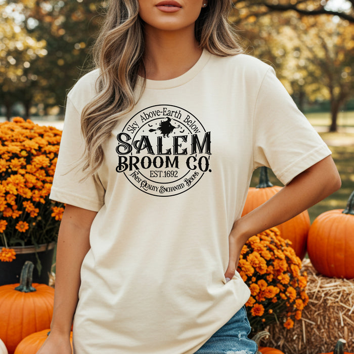 Salem Broom Company TShirt, Sky Above, Earth Below, Witch Shirt, Salem Shirt, Halloween Tee, Girls Trip Shirt